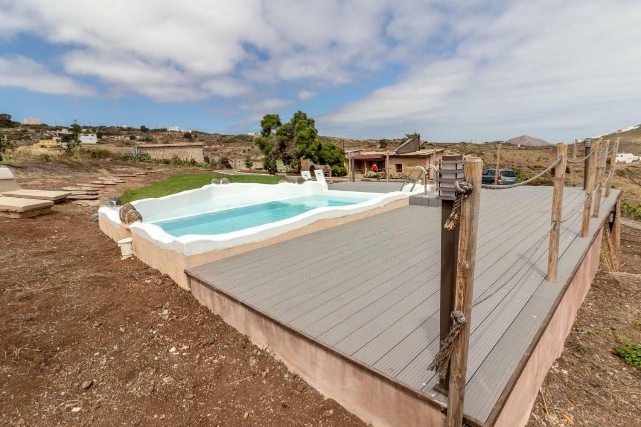 Villa Flatguest Charming House + Pool + Terrace + Views Santa Maria de Guia de Gran Canaria Exterior foto